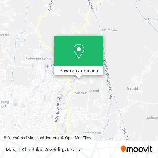 Peta Masjid Abu Bakar As-Sidiq