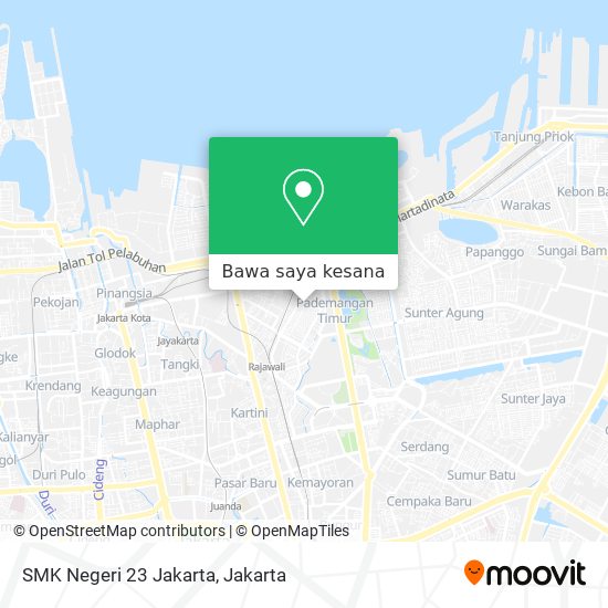 Peta SMK Negeri 23 Jakarta