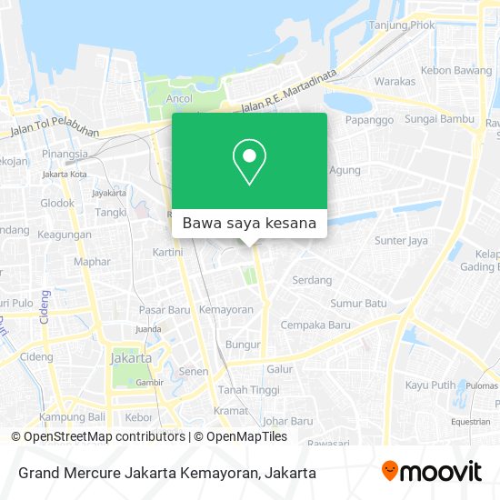 Peta Grand Mercure Jakarta Kemayoran