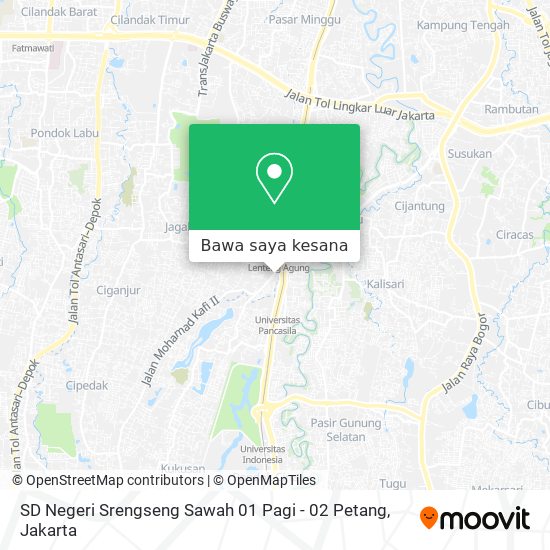 Peta SD Negeri Srengseng Sawah 01 Pagi - 02 Petang
