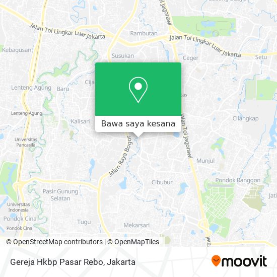 Peta Gereja Hkbp Pasar Rebo