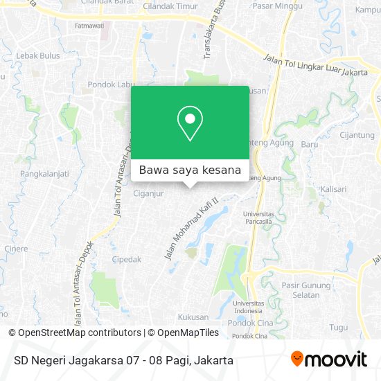 Peta SD Negeri Jagakarsa 07 - 08 Pagi