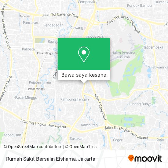 Peta Rumah Sakit Bersalin Elshama