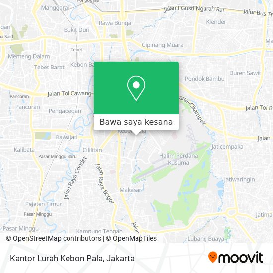 Peta Kantor Lurah Kebon Pala