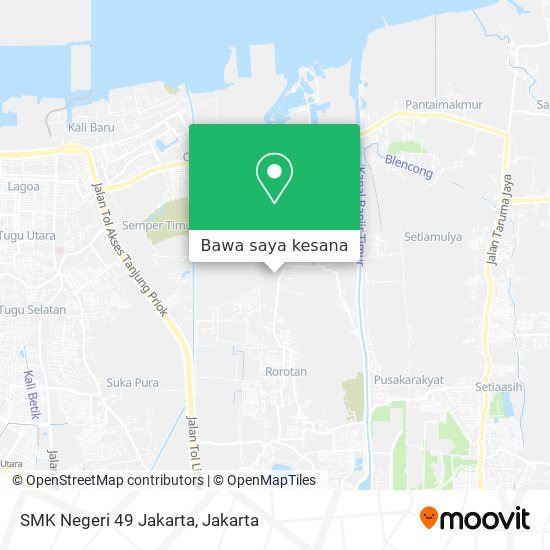 Peta SMK Negeri 49 Jakarta