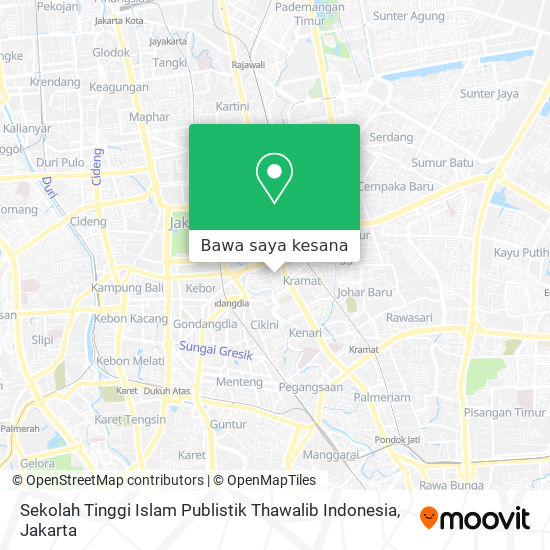 Peta Sekolah Tinggi Islam Publistik Thawalib Indonesia