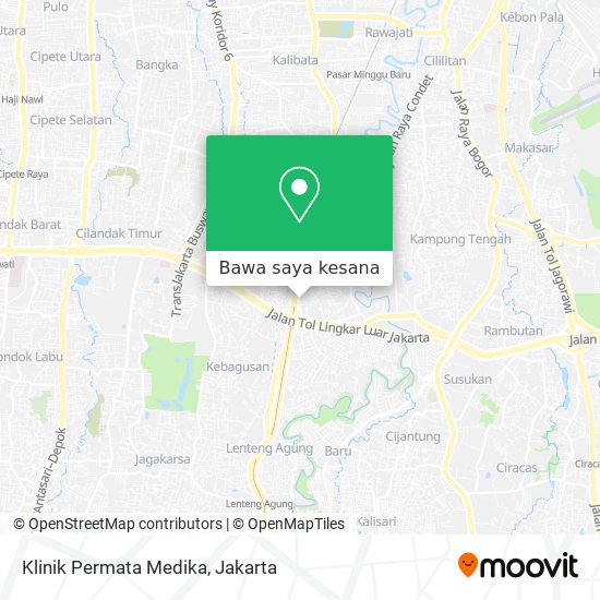 Peta Klinik Permata Medika