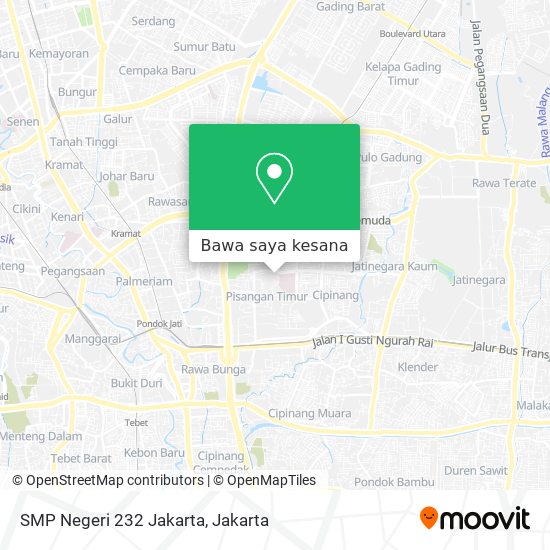 Peta SMP Negeri 232 Jakarta