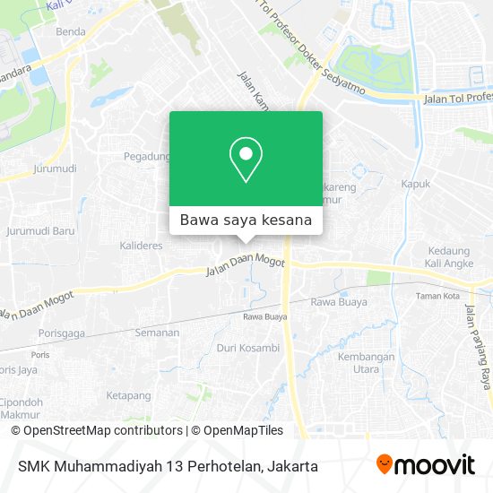 Peta SMK Muhammadiyah 13 Perhotelan