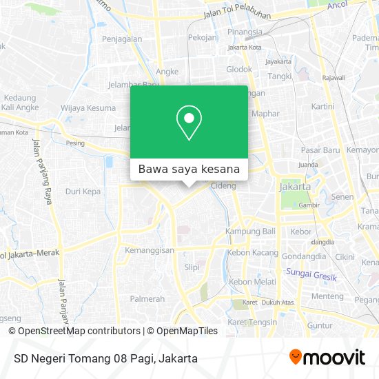 Peta SD Negeri Tomang 08 Pagi