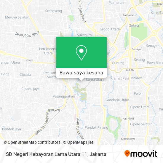 Peta SD Negeri Kebayoran Lama Utara 11