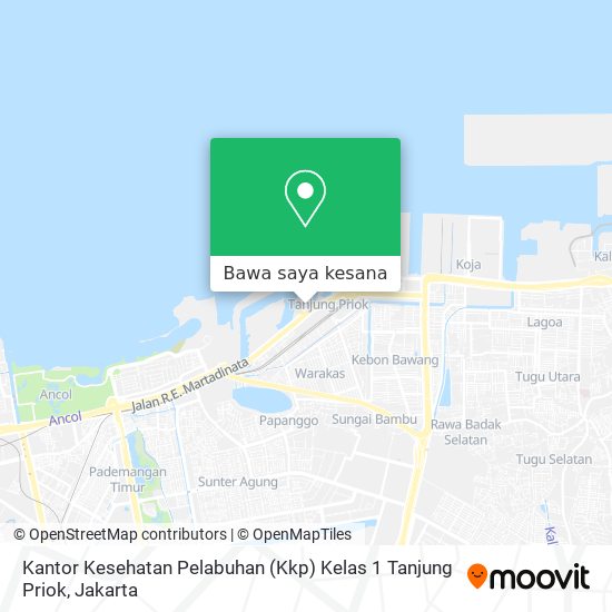 Peta Kantor Kesehatan Pelabuhan (Kkp) Kelas 1 Tanjung Priok