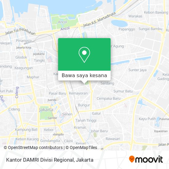 Peta Kantor DAMRI Divisi Regional