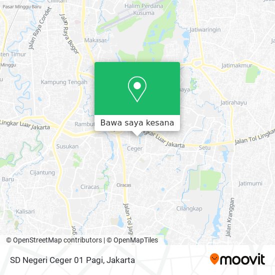 Peta SD Negeri Ceger 01 Pagi