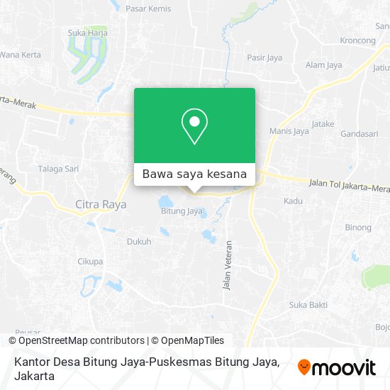 Peta Kantor Desa Bitung Jaya-Puskesmas Bitung Jaya