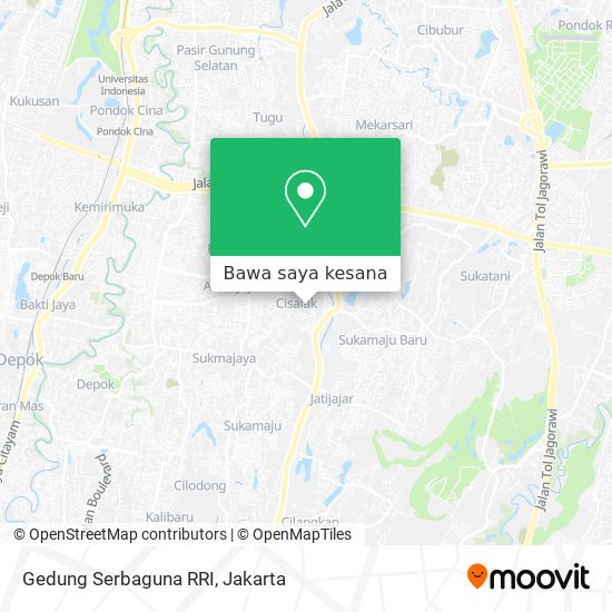 Peta Gedung Serbaguna RRI