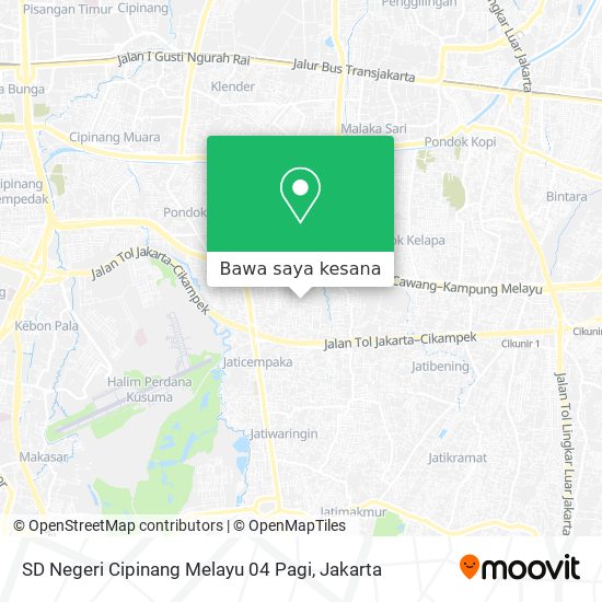 Peta SD Negeri Cipinang Melayu 04 Pagi
