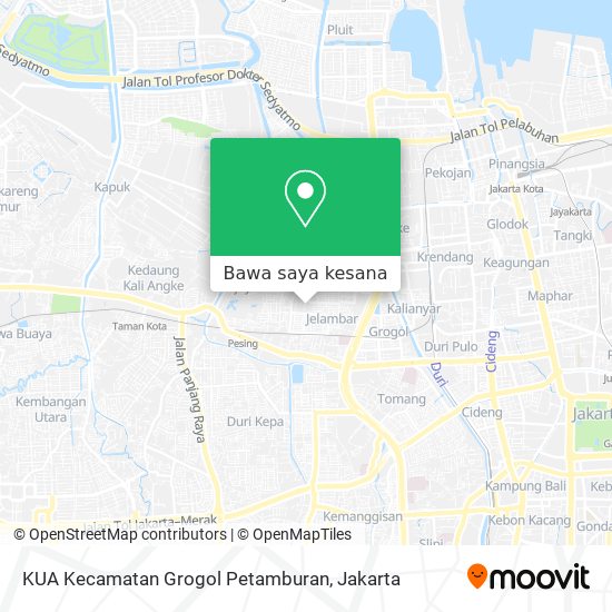 Peta KUA Kecamatan Grogol Petamburan