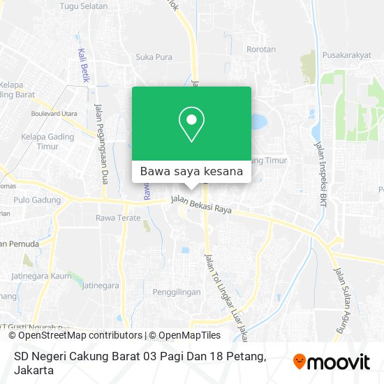 Peta SD Negeri Cakung Barat 03 Pagi Dan 18 Petang