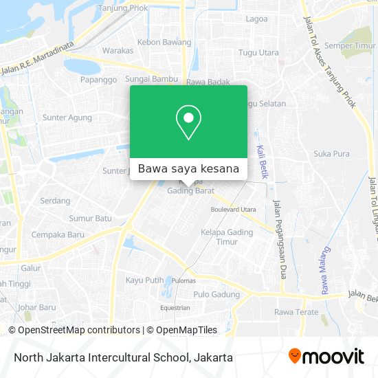 Peta North Jakarta Intercultural School