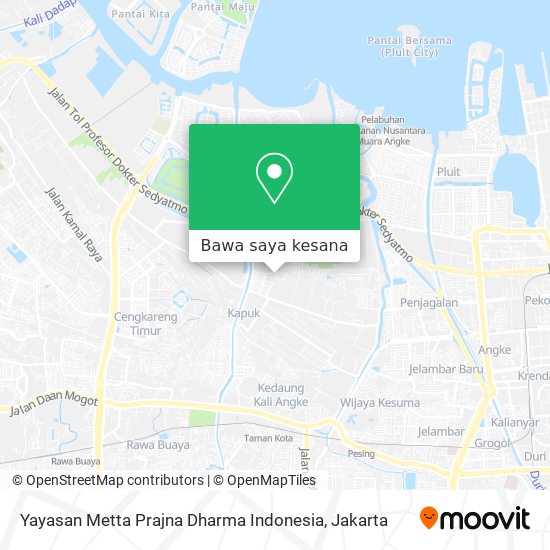 Peta Yayasan Metta Prajna Dharma Indonesia