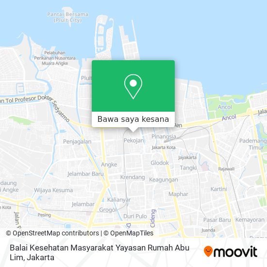 Peta Balai Kesehatan Masyarakat Yayasan Rumah Abu Lim