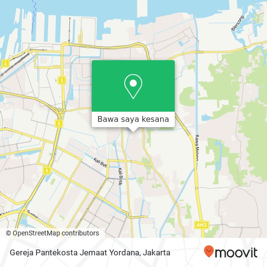 Peta Gereja Pantekosta Jemaat Yordana