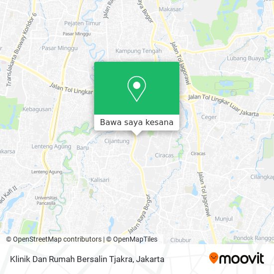 Peta Klinik Dan Rumah Bersalin Tjakra