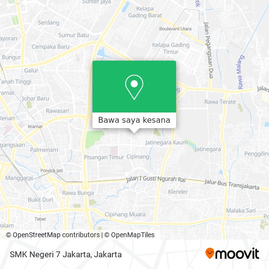 Peta SMK Negeri 7 Jakarta