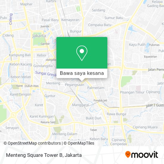 Peta Menteng Square Tower B