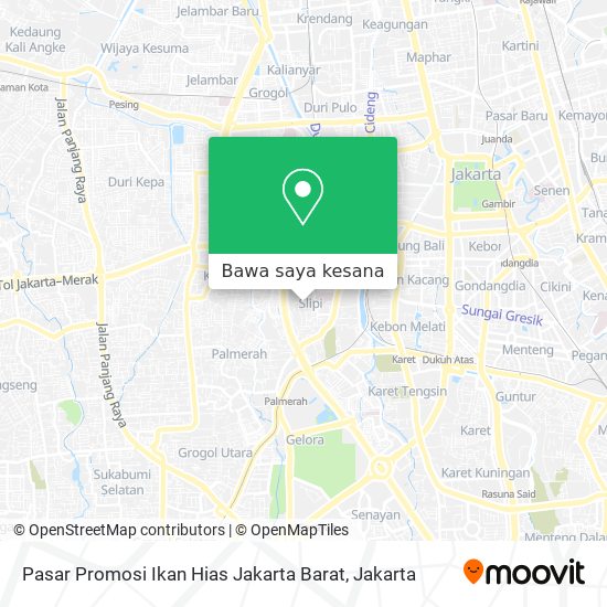 Peta Pasar Promosi Ikan Hias Jakarta Barat