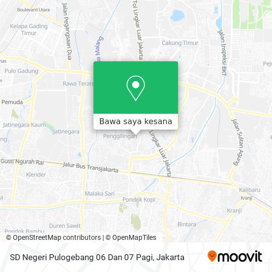 Peta SD Negeri Pulogebang 06 Dan 07 Pagi