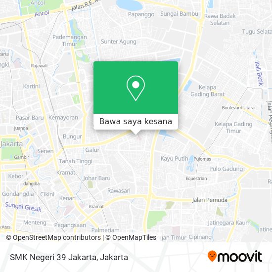 Peta SMK Negeri 39 Jakarta