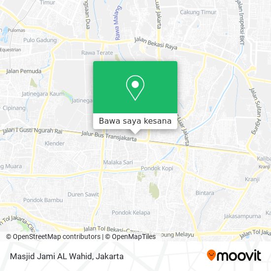 Peta Masjid Jami AL Wahid