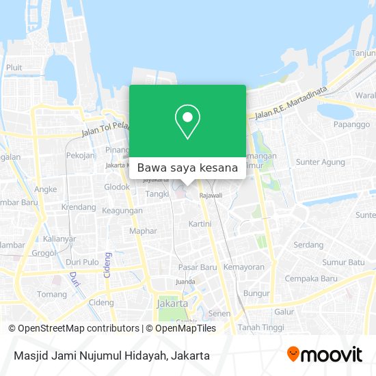 Peta Masjid Jami Nujumul Hidayah