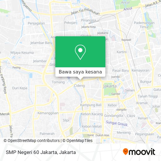 Peta SMP Negeri 60 Jakarta