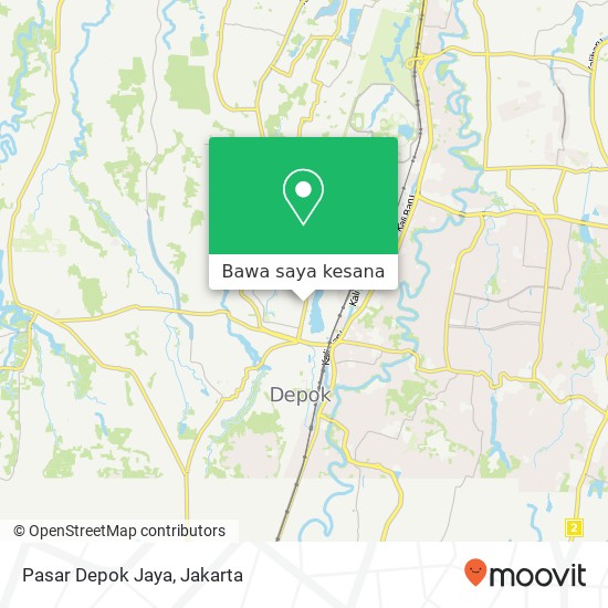 Peta Pasar Depok Jaya