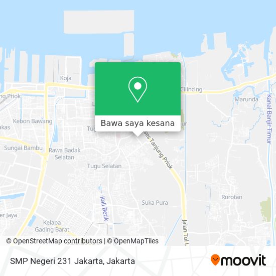 Peta SMP Negeri 231 Jakarta