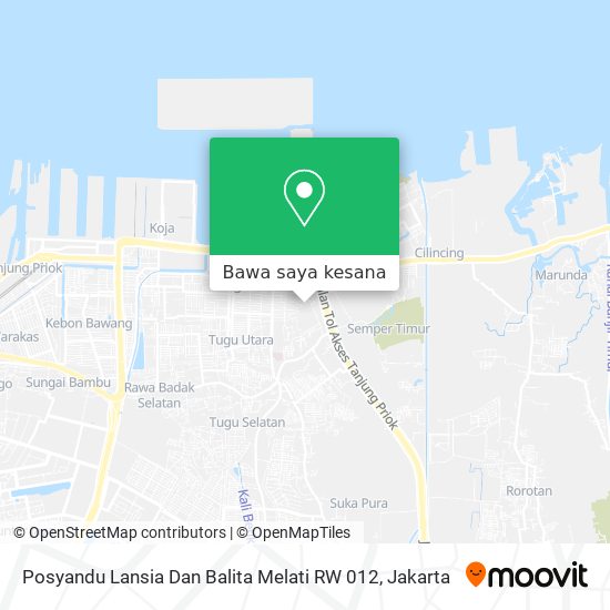 Peta Posyandu Lansia Dan Balita Melati RW 012