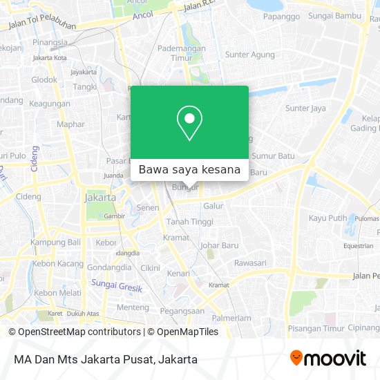 Peta MA Dan Mts Jakarta Pusat