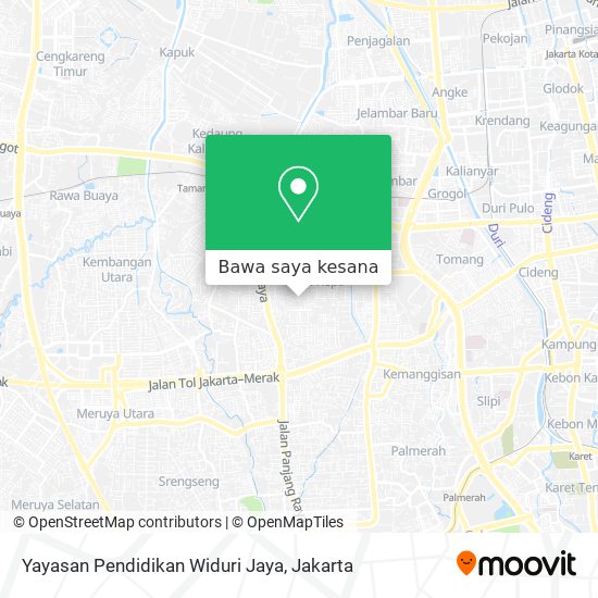 Peta Yayasan Pendidikan Widuri Jaya