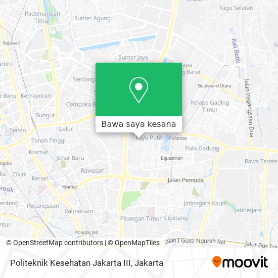 Peta Politeknik Kesehatan Jakarta III