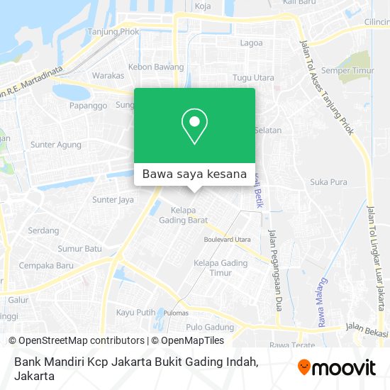 Peta Bank Mandiri Kcp Jakarta Bukit Gading Indah