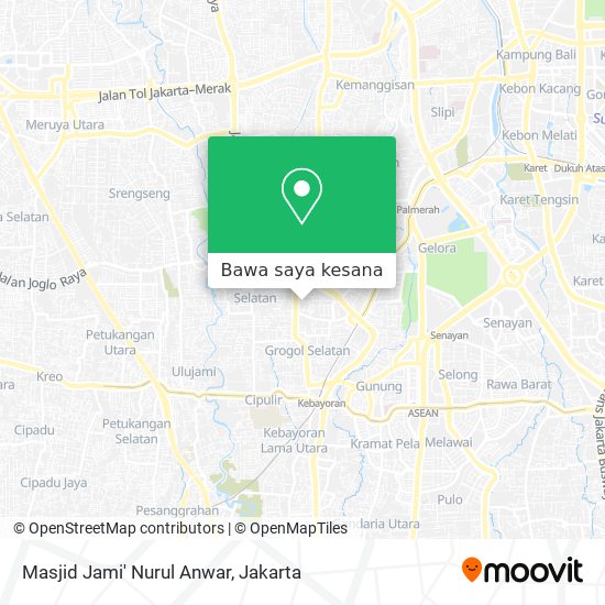 Peta Masjid Jami' Nurul Anwar