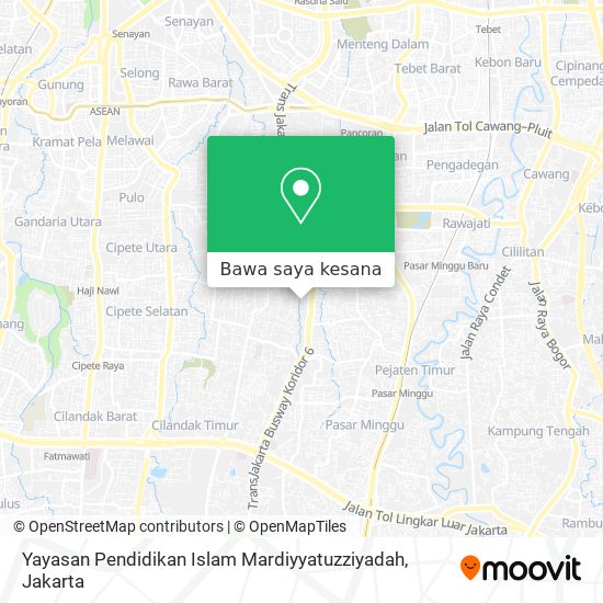 Peta Yayasan Pendidikan Islam Mardiyyatuzziyadah