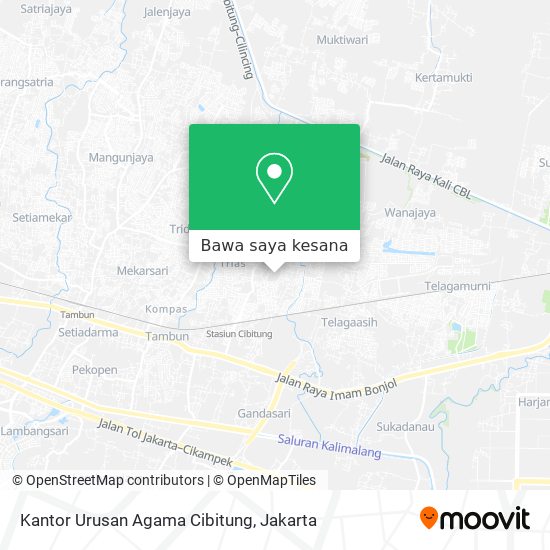 Peta Kantor Urusan Agama Cibitung