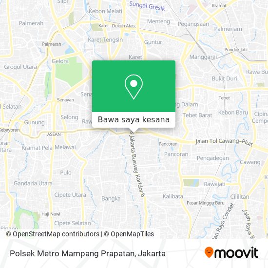 Peta Polsek Metro Mampang Prapatan