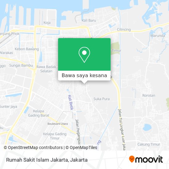 Peta Rumah Sakit Islam Jakarta