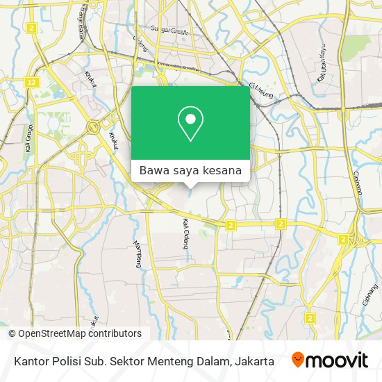 Peta Kantor Polisi Sub. Sektor Menteng Dalam