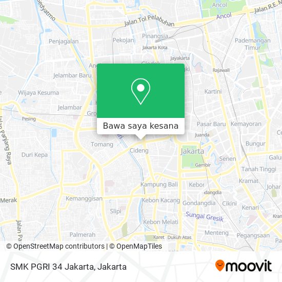 Peta SMK PGRI 34 Jakarta